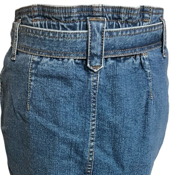 Naf Naf  denim, Skirt, Stone blue I’ll size 36 us size 6 pockets pearl button - Picture 10 of 14